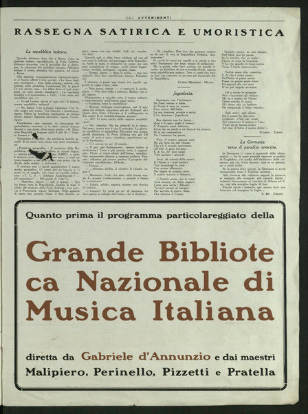 Gli avvenimenti : giornale settimanale illustrato di otto pagine a colori e in gran formato